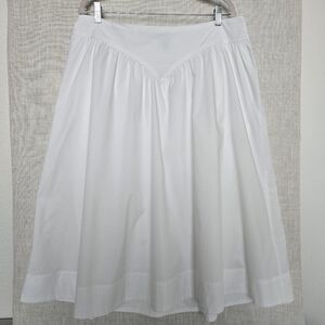 Wild Fable Midi Cotton Blend Skirt w Lining V-Shape Waist Detail Women's XL NWT